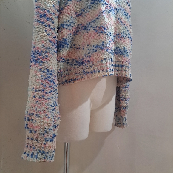 Dreamers | Pastel colorful textured knit long sleeved sweater - Picture 3 of 8